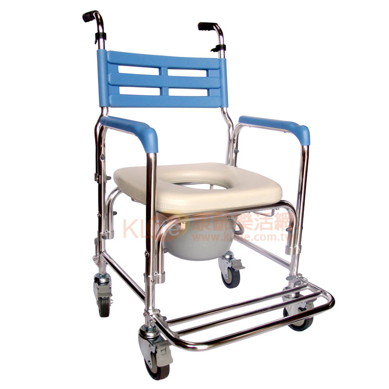102-W 鋁製附輪便器椅