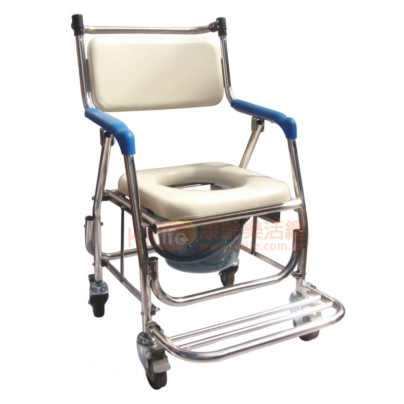 ST602 不鏽鋼附輪收合便器椅