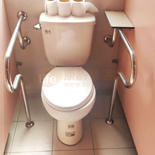 不鏽鋼安全扶手- T型扶手/浴室扶手客戶安裝實例